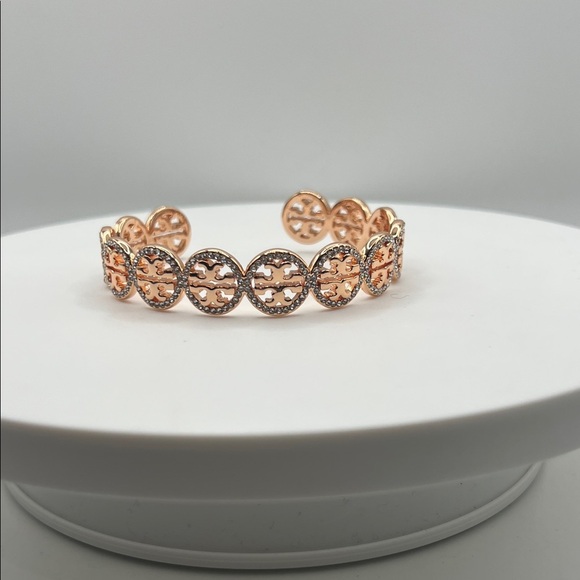 039. Elegant Rose Gold Tory Burch Women's Bracelet